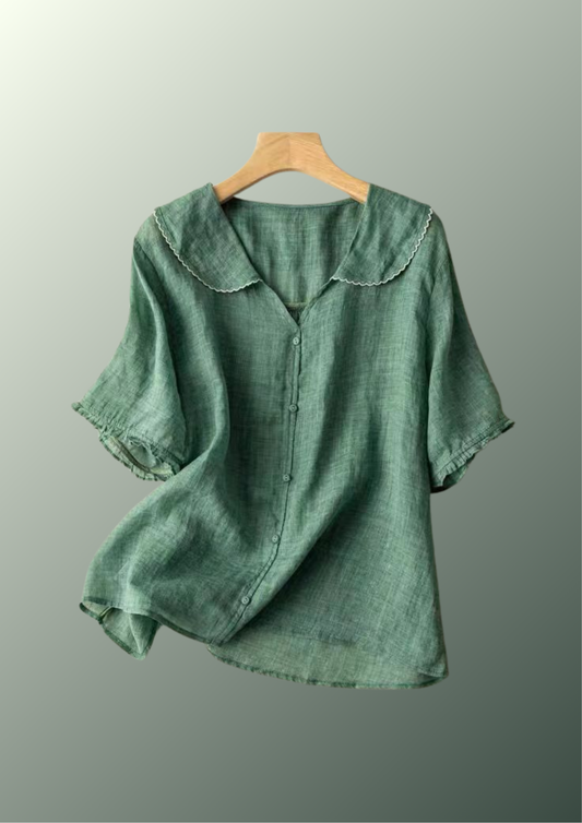 ADELE LINEN BLOUSE