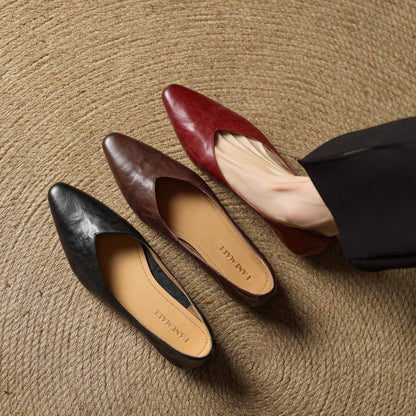 CÉLESTE | Leather Flat